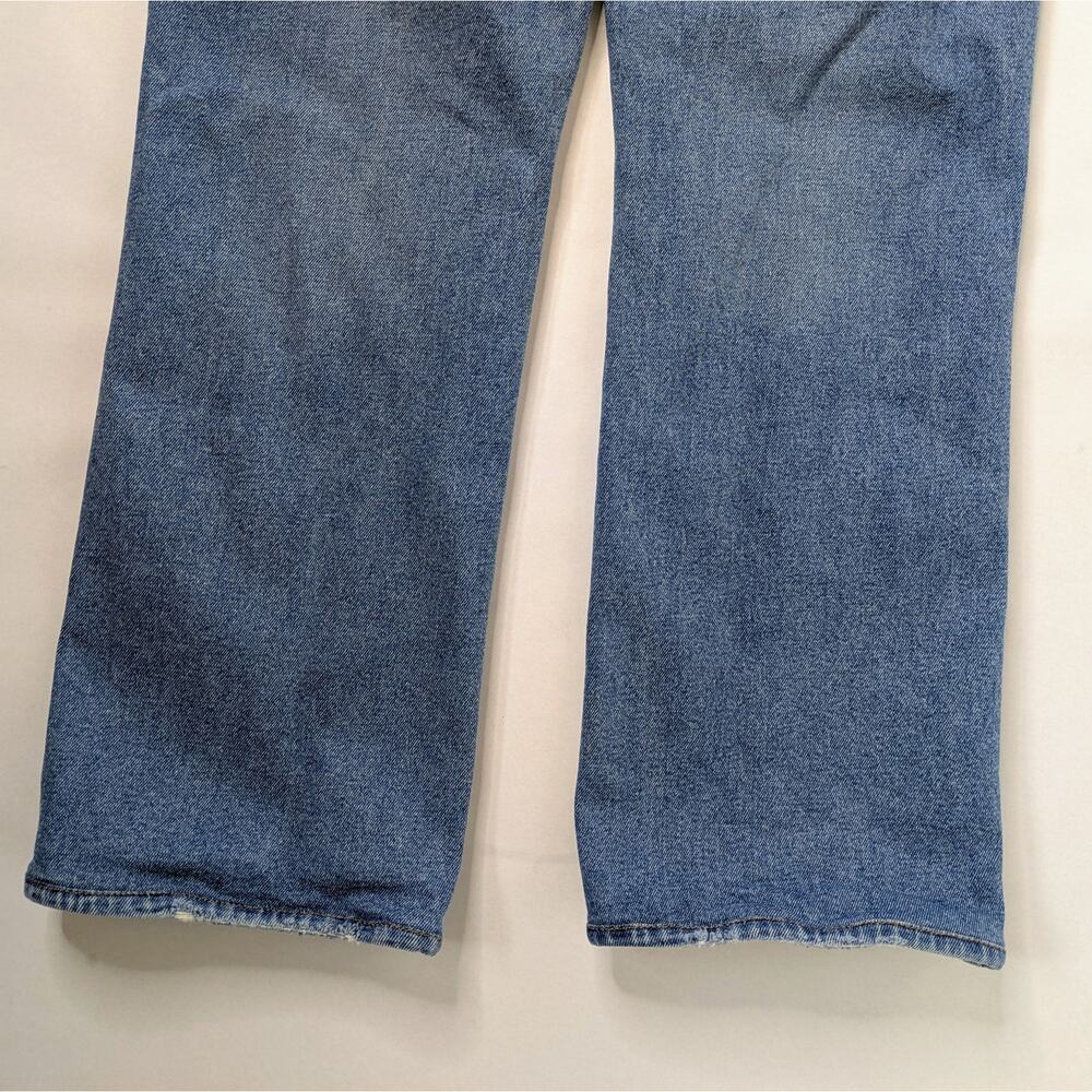 Khaite Vivian High Rise Straight Leg Crop Jeans 30 Blue Wash Cotton USA Made - Picture 7 of 10